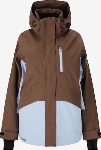SLOPE Athletic Jacket 'Kenai' in Brown: front