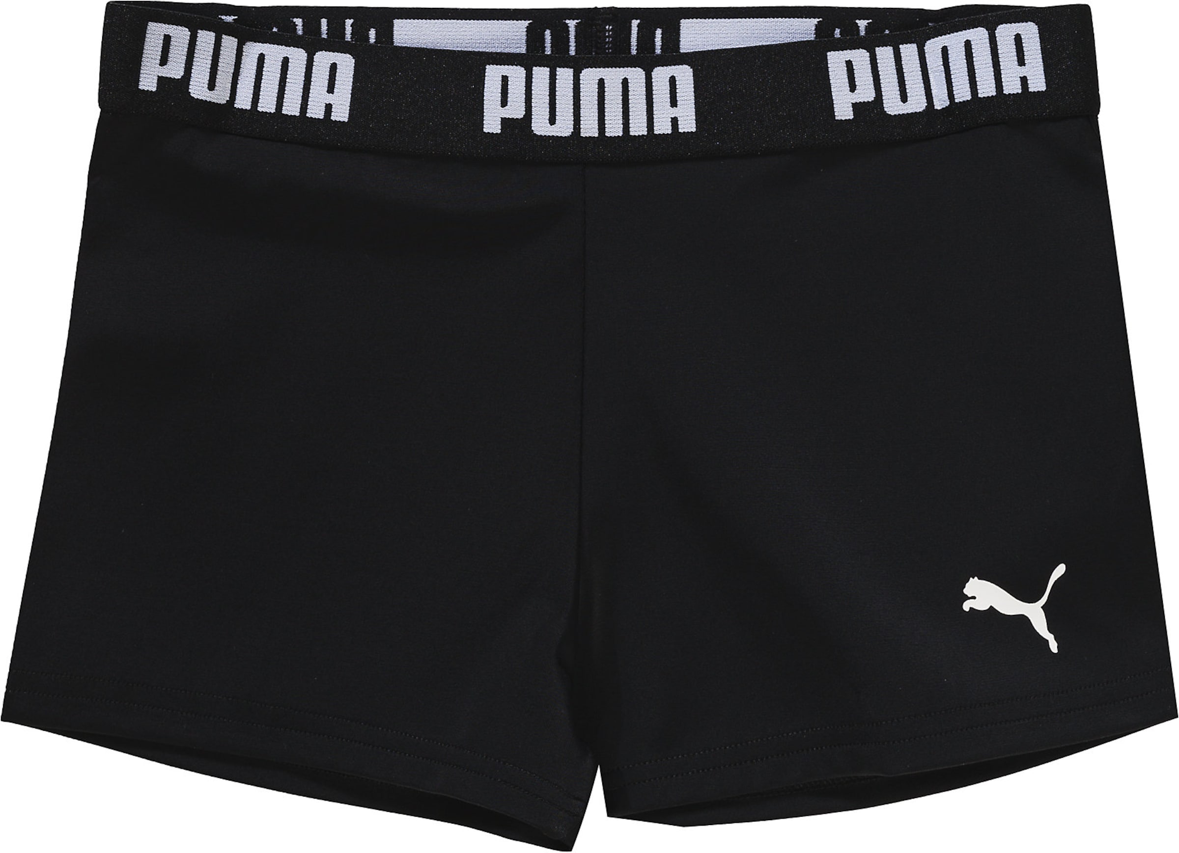 PUMA Αθλητικό μαγιό σε μαύρο: μπροστά
