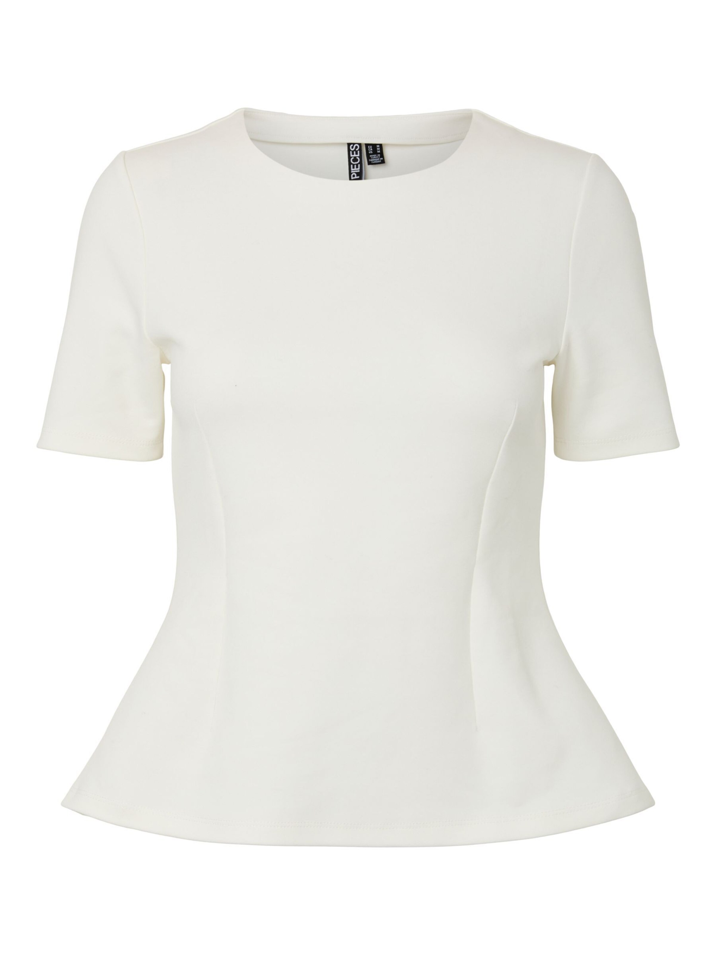 T-shirt 'PCLilu' PIECES en blanc : devant