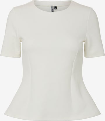 T-shirt 'PCLilu' PIECES en blanc : devant