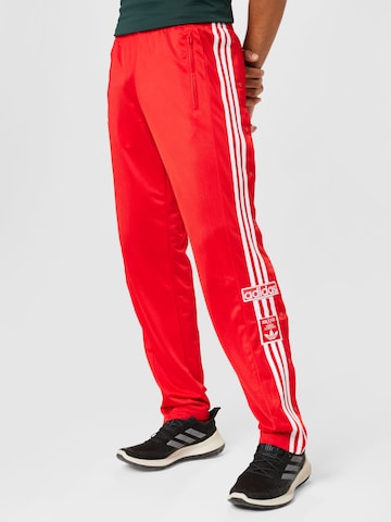 ADIDAS ORIGINALS Normalny krój Spodnie 'Adicolor Classics Adibreak' w kolorze czerwony: przód