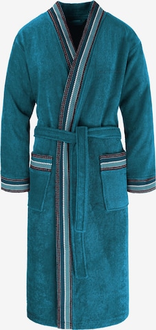 normani Long Bathrobe in Blue: front