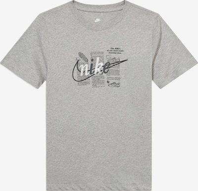 Marškinėliai 'CLUB' iš Nike Sportswear, spalva – margai pilka / juoda / balta, Prekių apžvalga
