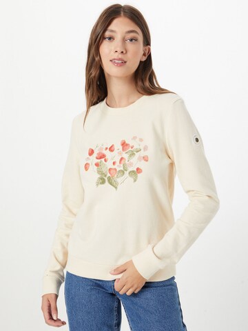 RagwearSweater majica 'Effa' - bež boja: prednji dio
