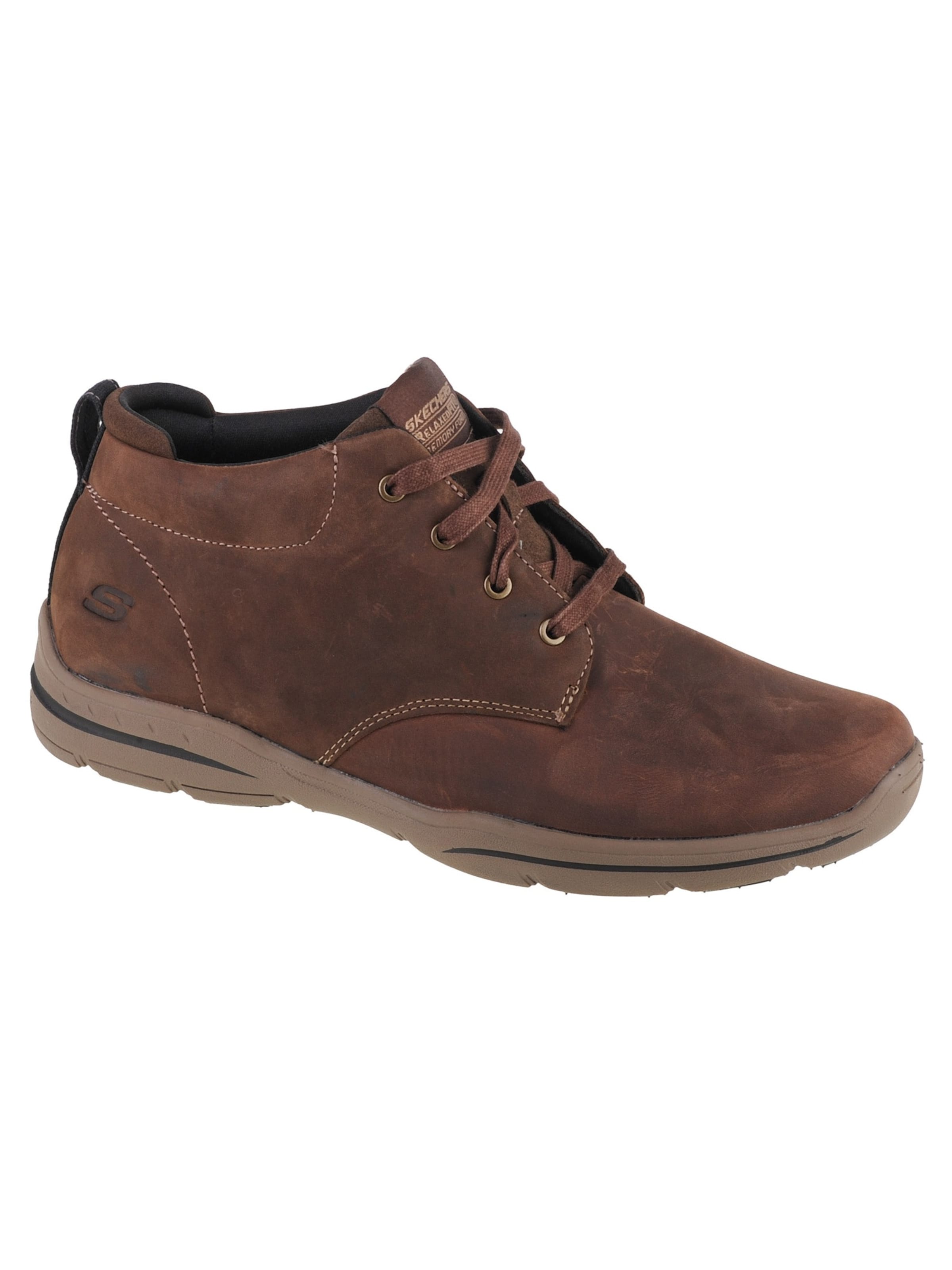 SKECHERS Lace-up boots 'Skechers Harper Melden' in Brown: front