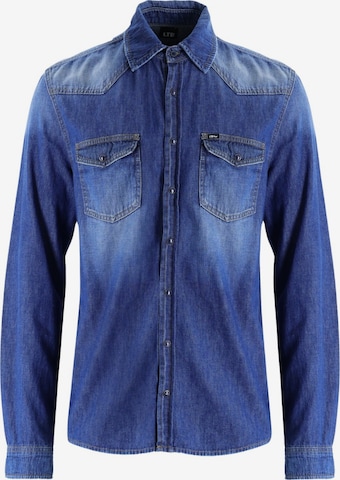 Coupe regular Chemise 'Rohan' LTB en bleu : devant