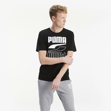 PUMA Regular fit Funkcionalna majica 'Rebel' | črna barva: sprednja stran