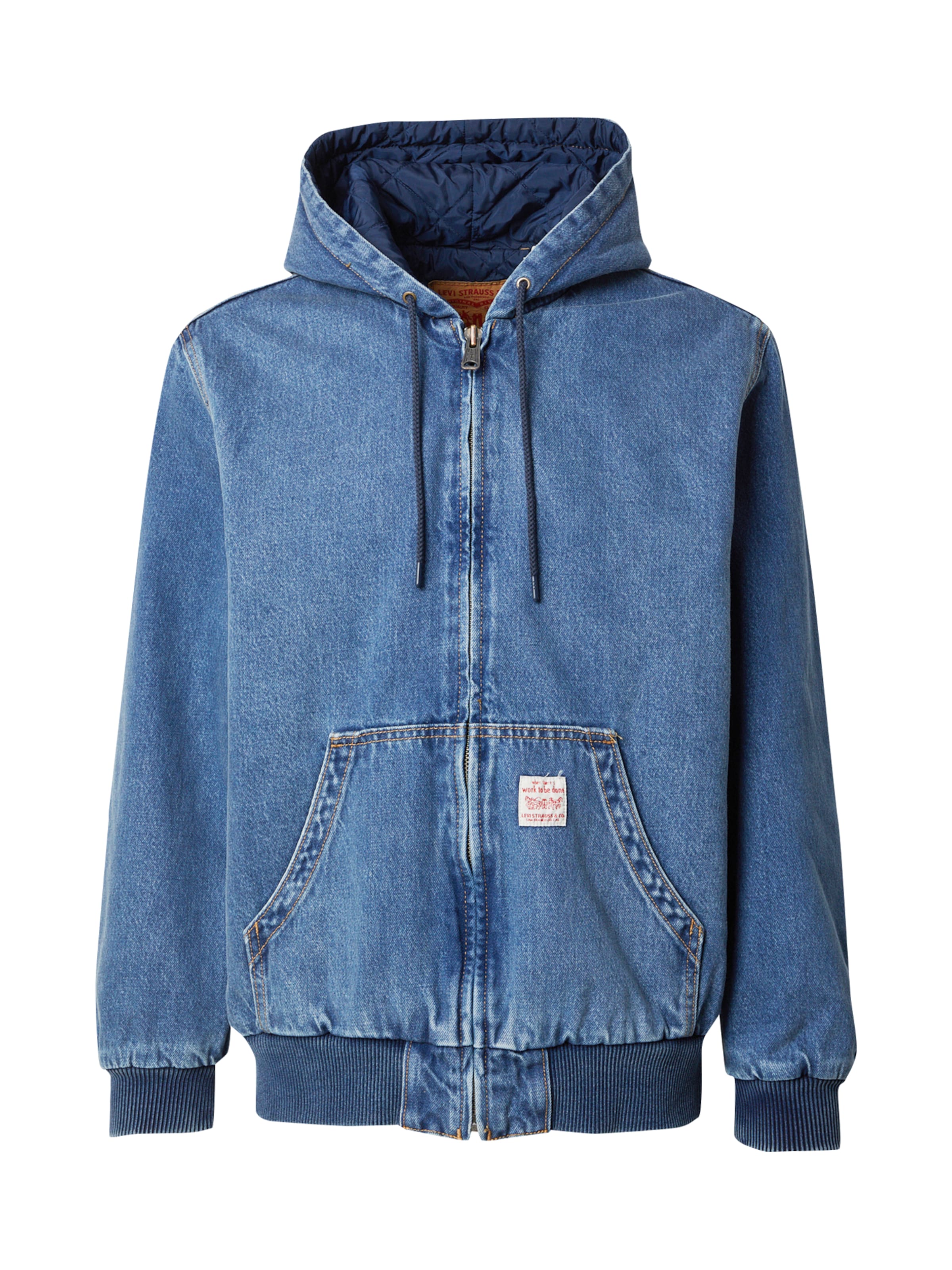 LEVI'S ® Φθινοπωρινό και ανοιξιάτικο μπουφάν 'Potrero Denim Hoodie' σε μπλε: μπροστά