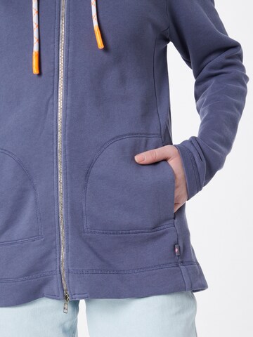 LIEBLINGSSTÜCK Zip-Up Hoodie 'Casidy' in Blue