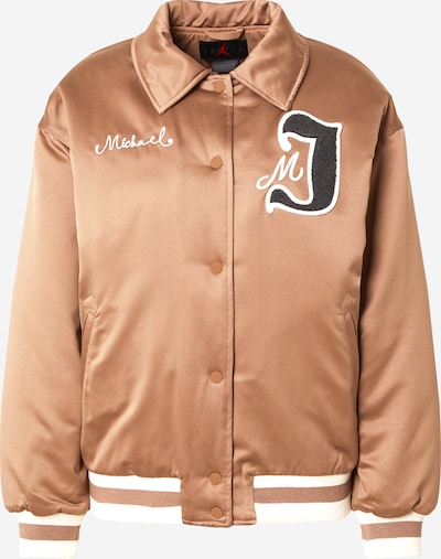 Jordan Veste mi-saison en moka / noir / blanc, Vue avec produit