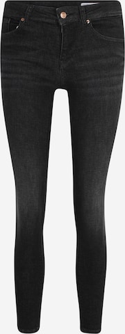 Vero Moda Petite Slimfit Jeans 'LUX' in Zwart: voorkant