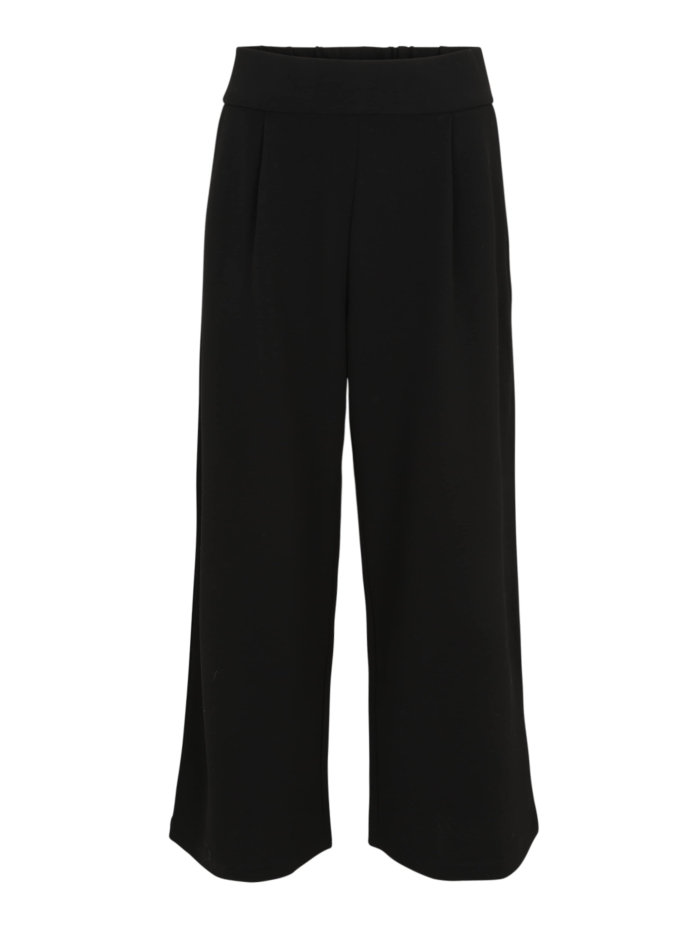 ONLY Carmakoma Wide Leg Hose in Schwarz: Vorderseite