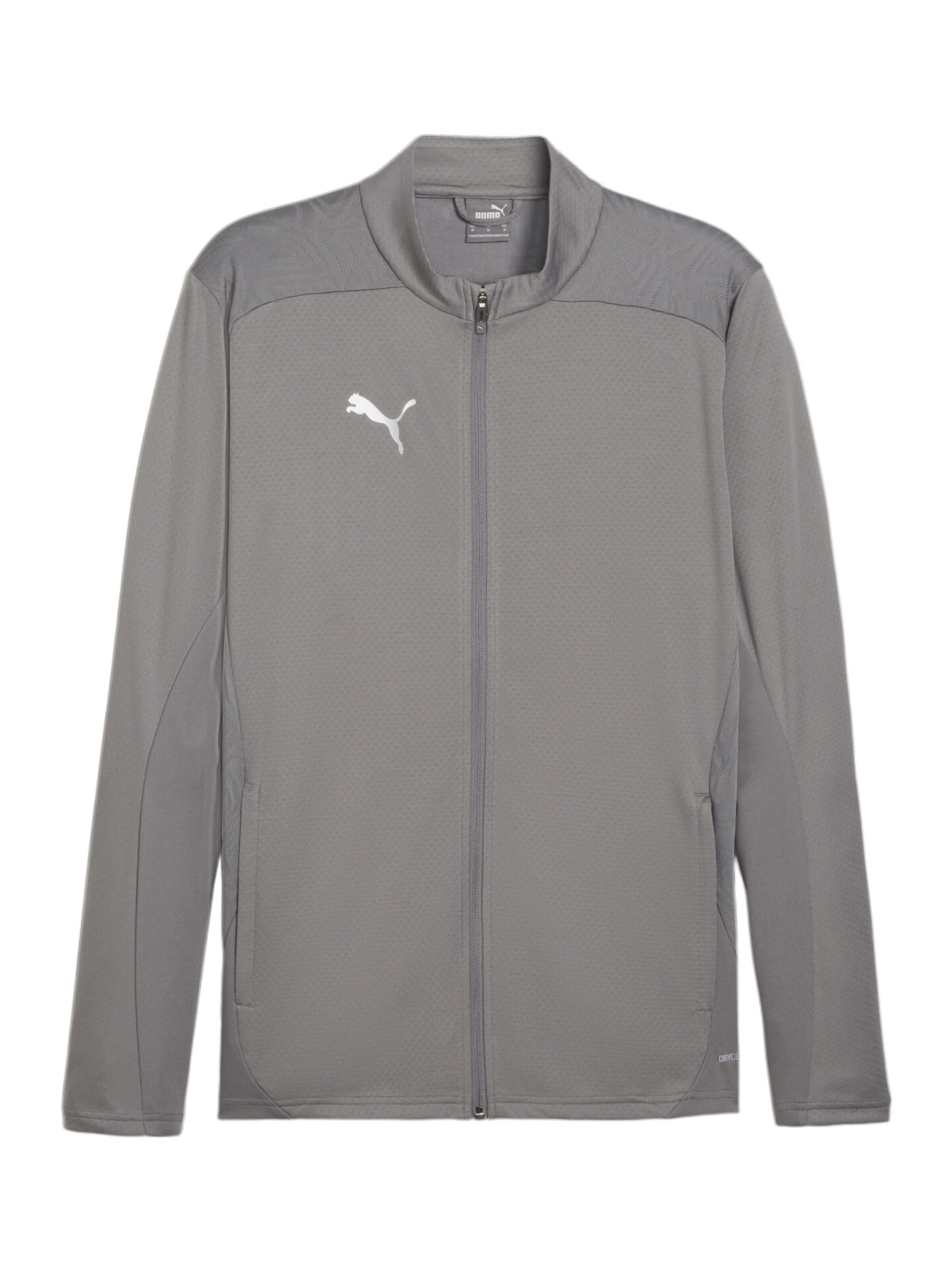 PUMA Sportsweatjacke 'TeamFinal' in Grau: Vorderseite