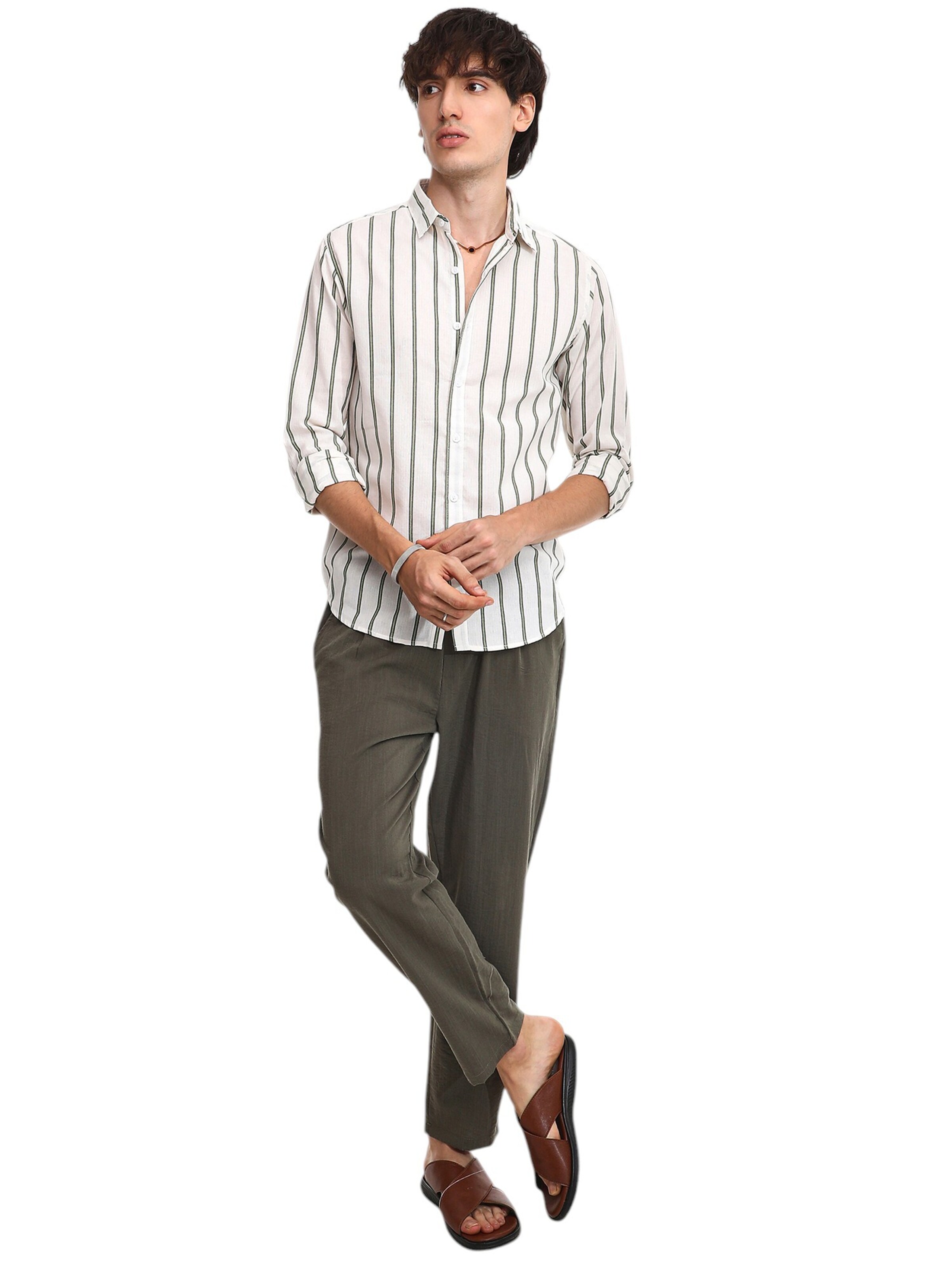 Coupe regular Chemise 'Winifred' Campus Sutra en blanc