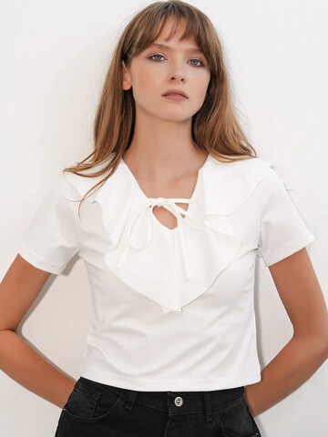 Camicia da donna di Bigdart in bianco: frontale