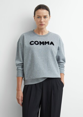 COMMA Sweatshirt in Grijs: voorkant