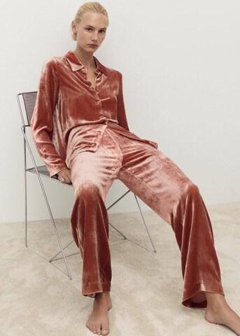 MANGO Pajama Pants 'Xbluti' in Orange