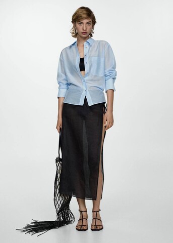 MANGO Bluse 'Cosilk' i blå