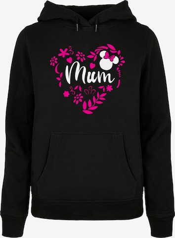 ABSOLUTE CULT Sweatshirt 'Mother's Day - Minnie Mum Heart' in Zwart: voorkant