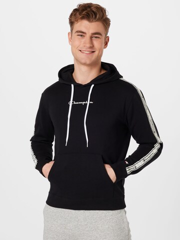 Champion Authentic Athletic Apparel Sweatshirt in Black: front