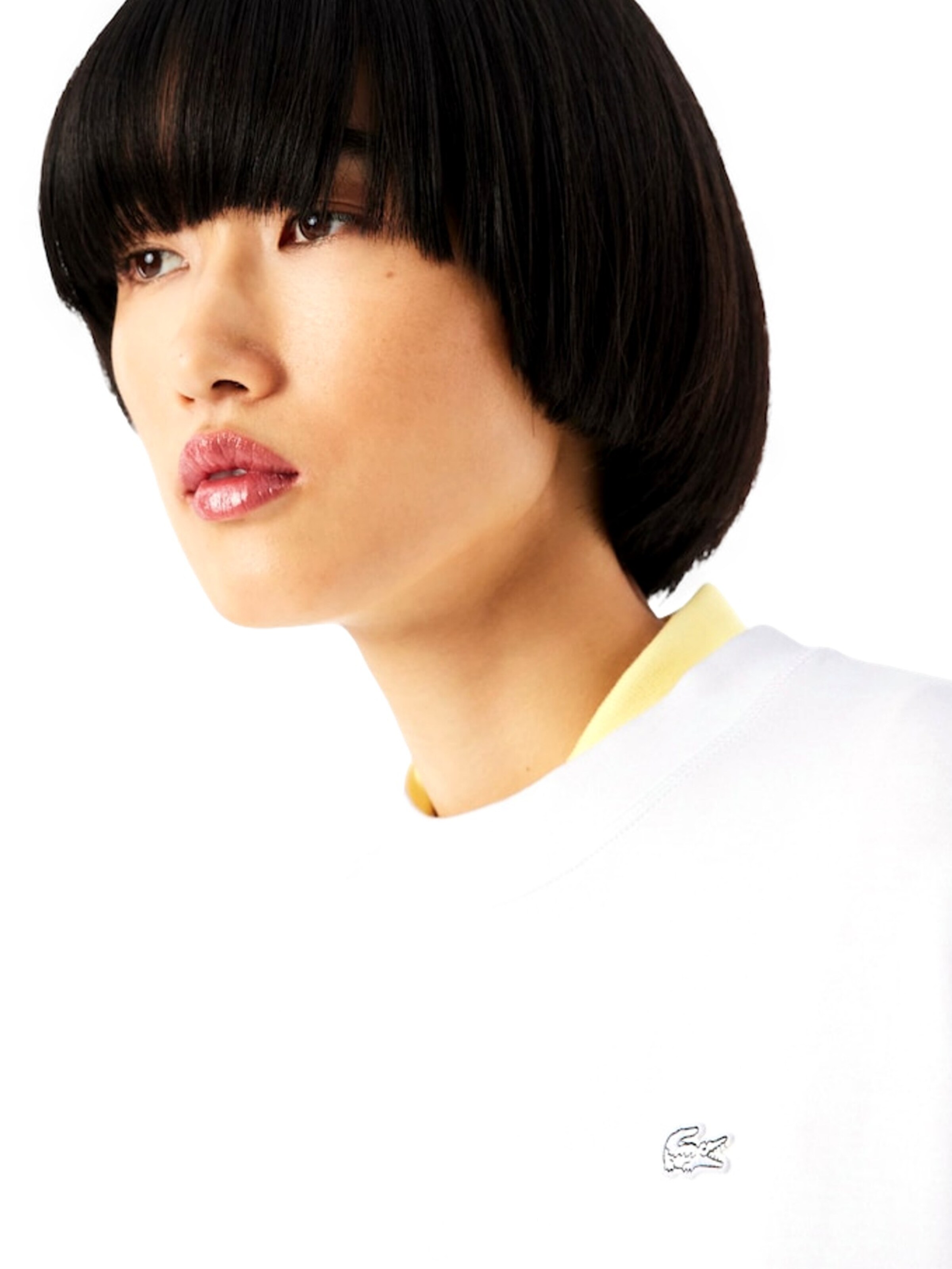 Sweat-shirt LACOSTE en blanc