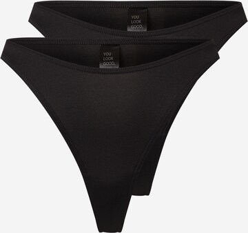 OW Collection String 'Hanna' in Schwarz: Vorderseite