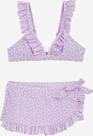 purpurinė WE Fashion Trikampė Bikinis: priekis