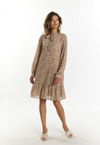 Usha Blusenkleid in Beige