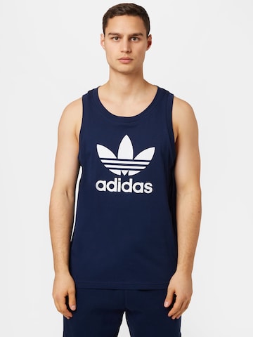 ADIDAS ORIGINALS - Camiseta 'Adicolor Classics Trefoil' en azul: frente