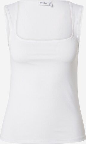 WEEKDAY - Top 'Antonia' en blanco: frente