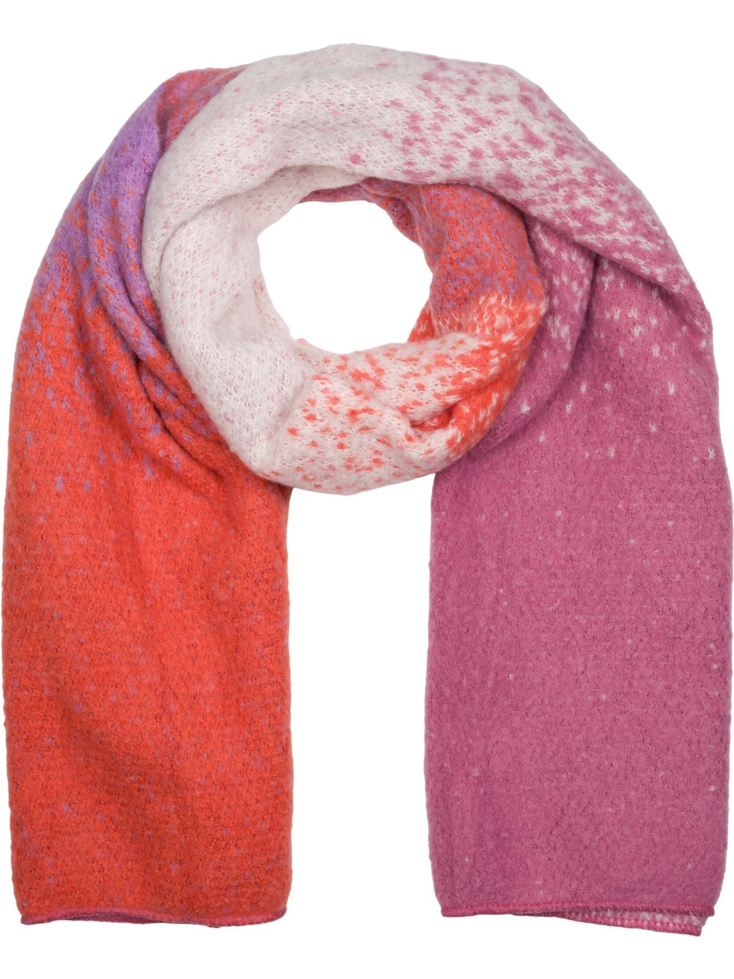 styleBREAKER Schal 'Web-Schal mit Pixel-Farbverlauf'‌‌‌‌‌‌‌‌ in Pink: Vorderseite