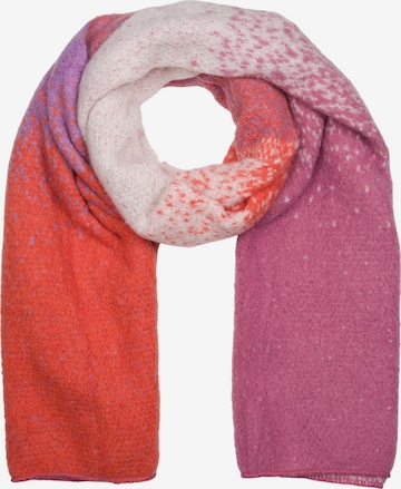 styleBREAKER Schal 'Web-Schal mit Pixel-Farbverlauf' in Pink: Vorderseite