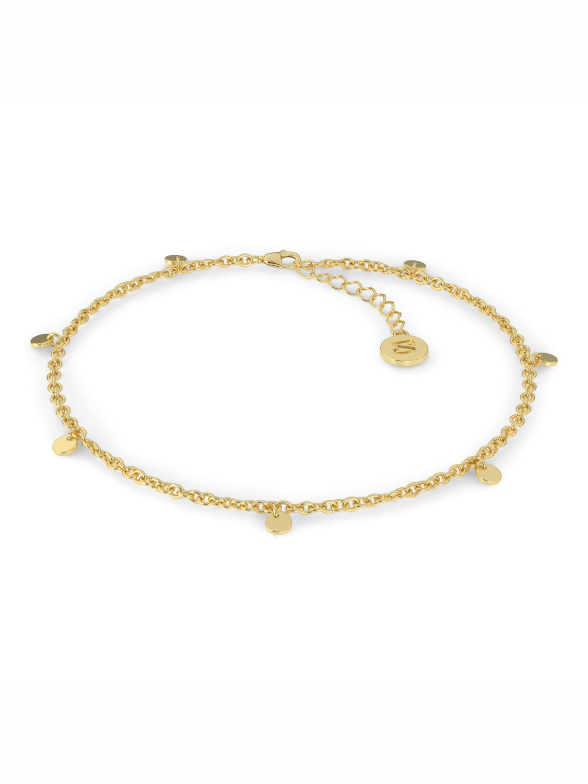 SERASAR Bracelet 'Coin' in Gold: front