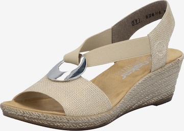 Sandales Rieker en beige : devant