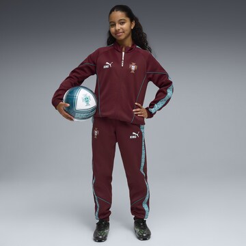 PUMA Tapered Sportbroek 'Portugal KING Anthem' in Rood