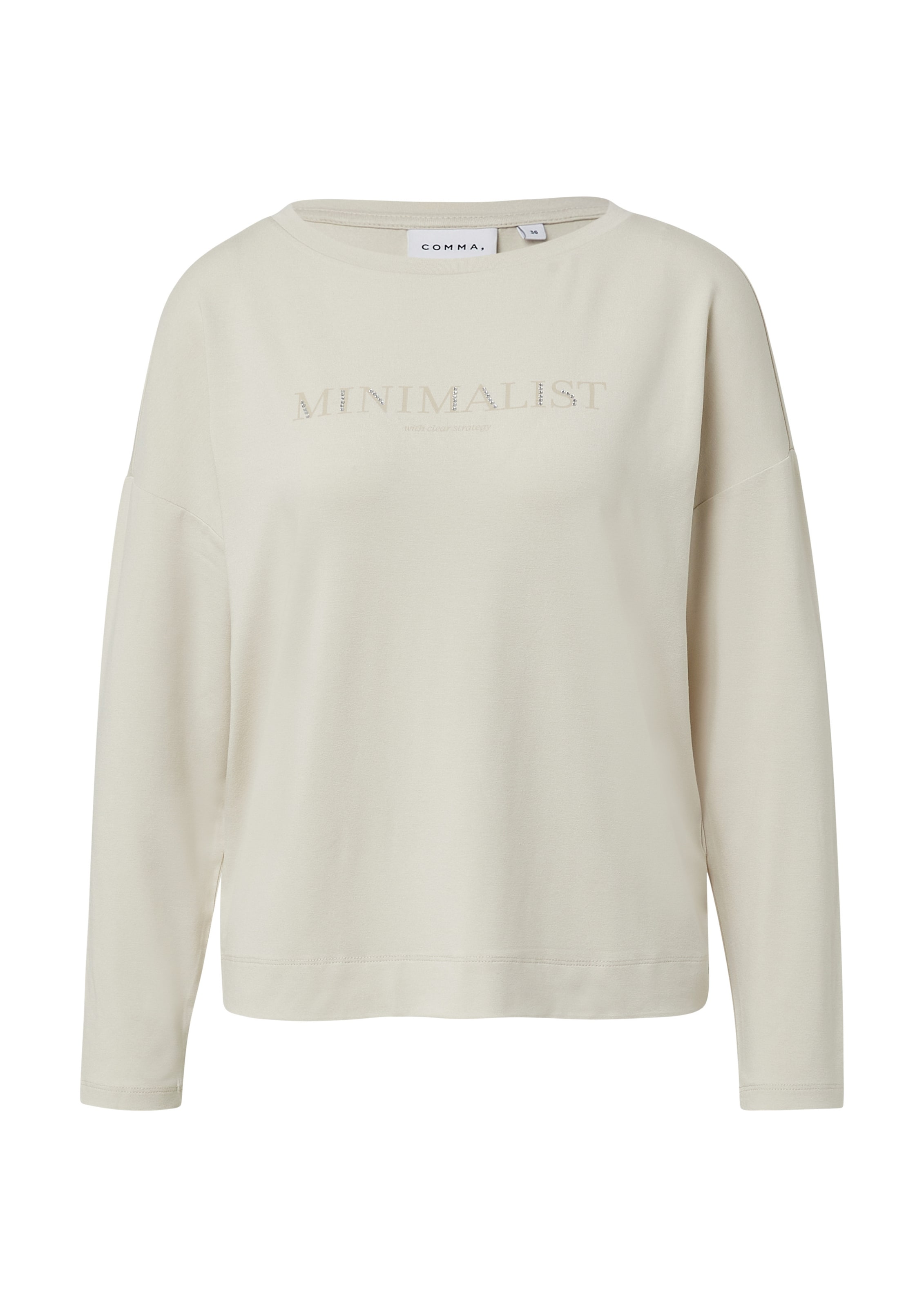 COMMA Shirt in Beige: front