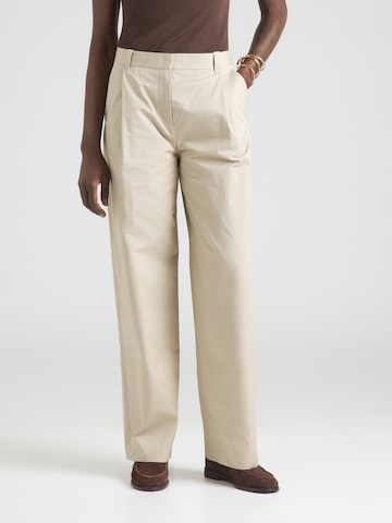Regular Pantalon à pince & Other Stories en beige : devant