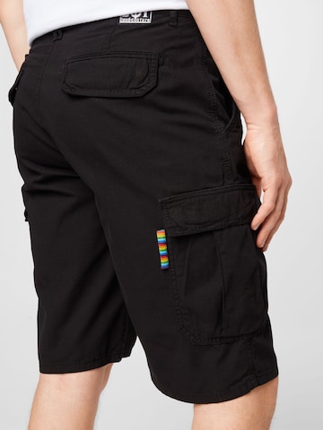 HOMEBOY Loose fit Cargo Pants 'x-tra CLAN GARGO SHORTS' in Black