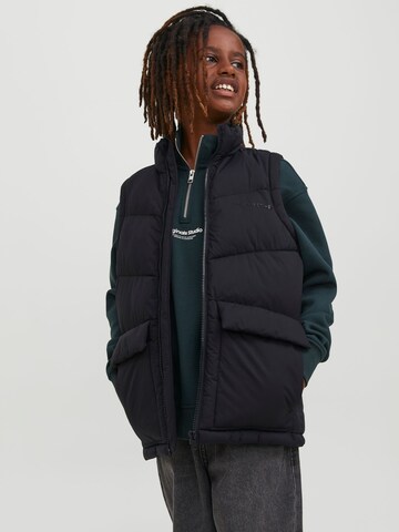 Jack & Jones Junior Bodywarmer in Zwart: voorkant