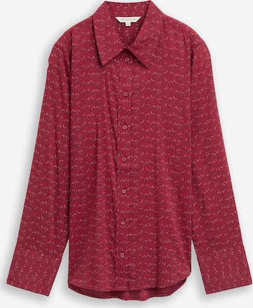 Chemisier TOM TAILOR en rouge : devant