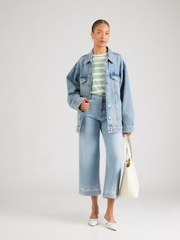 MORE & MORE Wide leg Jeans in Blauw
