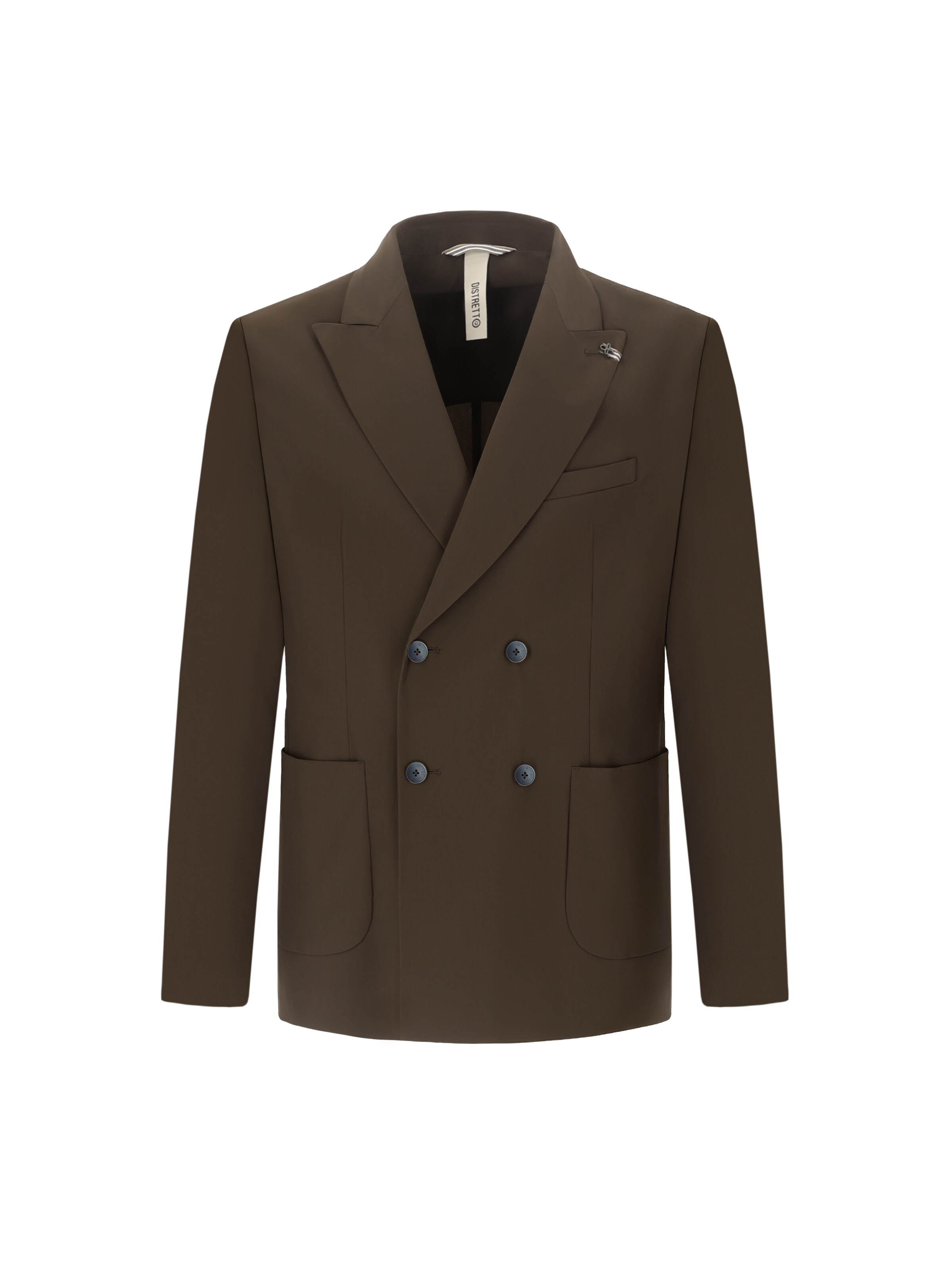 Veste de costume Distretto12 en marron : devant