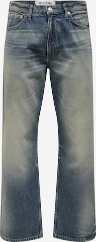 Only & Sons Wide leg Jeans 'FADE' i blå: framsida