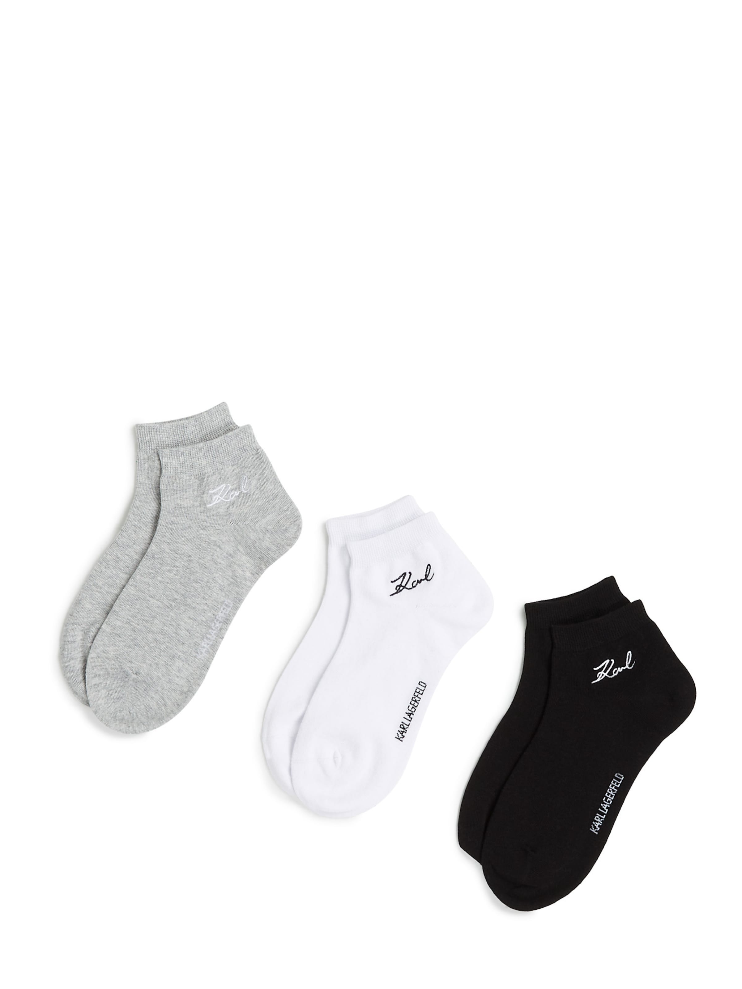 pelēks Karl Lagerfeld Zeķes: no priekšpuses
