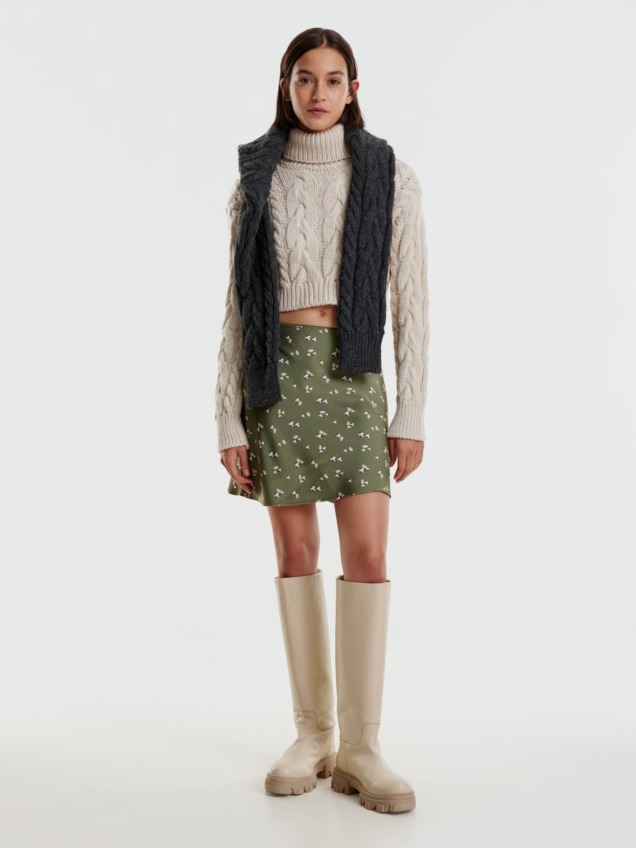 EDITED Produits Jupe 'Danna' kaki