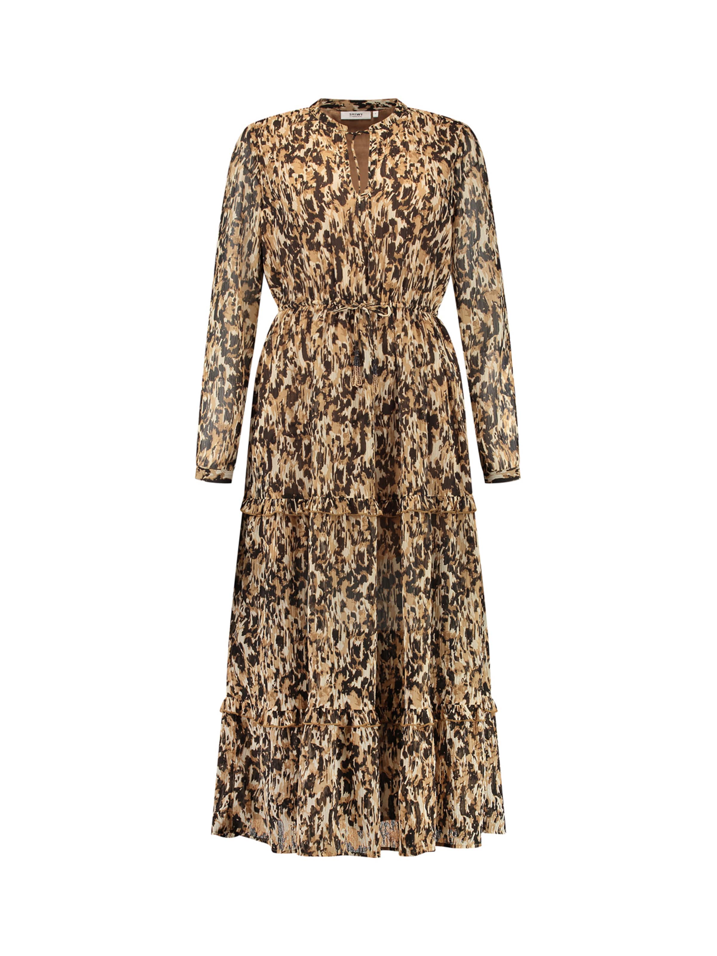 Shiwi Kleid 'JADE LEOPARD' in Braun: Vorderseite