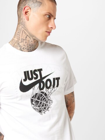 NIKE Funkční tričko – bílá