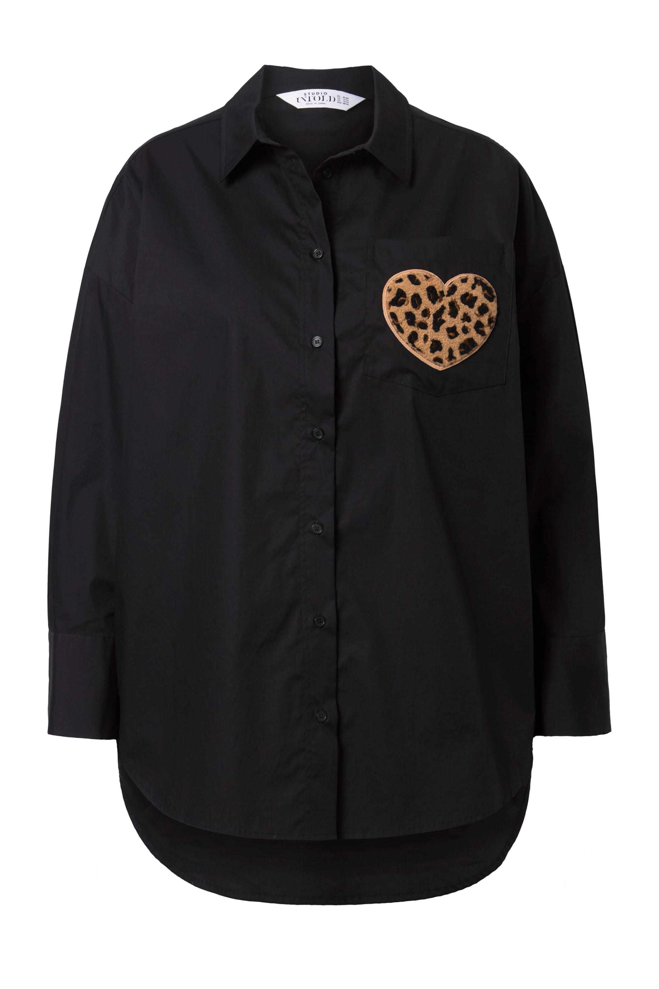 Studio Untold Bluse in Schwarz: Vorderseite