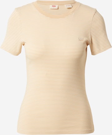 LEVI'S ® Shirt 'SS Rib Baby Tee' in Yellow: front