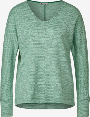 STREET ONE Shirt in Groen: voorkant